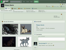 Tablet Screenshot of poison-storm.deviantart.com