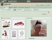 Tablet Screenshot of coatimonday.deviantart.com
