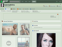 Tablet Screenshot of katerinabelkina.deviantart.com