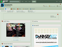 Tablet Screenshot of dynastyartz.deviantart.com