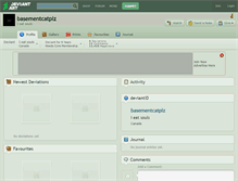 Tablet Screenshot of basementcatplz.deviantart.com