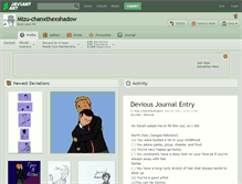 Tablet Screenshot of mizu-chanxthexshadow.deviantart.com