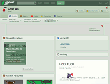 Tablet Screenshot of amei-san.deviantart.com