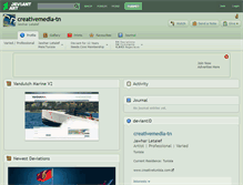 Tablet Screenshot of creativemedia-tn.deviantart.com