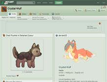 Tablet Screenshot of cryztal-wulf.deviantart.com