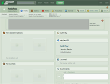 Tablet Screenshot of hotchoc.deviantart.com