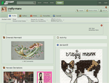 Tablet Screenshot of crafty-manx.deviantart.com