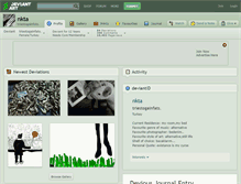 Tablet Screenshot of nkta.deviantart.com