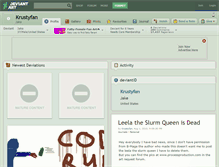 Tablet Screenshot of krustyfan.deviantart.com