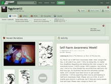 Tablet Screenshot of figgyloverx3.deviantart.com