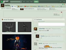 Tablet Screenshot of koyima.deviantart.com