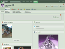 Tablet Screenshot of energyzero77.deviantart.com