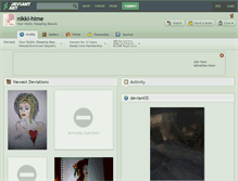 Tablet Screenshot of nikki-hime.deviantart.com