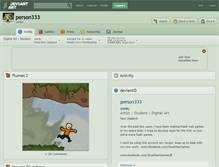 Tablet Screenshot of person333.deviantart.com