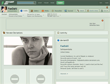 Tablet Screenshot of faedahl.deviantart.com