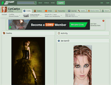 Tablet Screenshot of cyncaelyx.deviantart.com