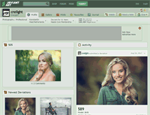 Tablet Screenshot of crelight.deviantart.com