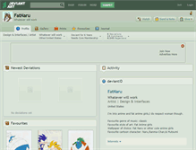 Tablet Screenshot of fatnaru.deviantart.com