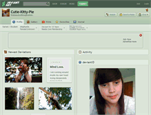 Tablet Screenshot of cutie-kitty-pie.deviantart.com