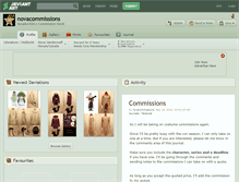 Tablet Screenshot of novacommissions.deviantart.com