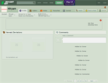 Tablet Screenshot of miryam.deviantart.com