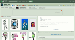 Desktop Screenshot of irkenlizzy.deviantart.com