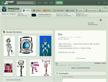 Tablet Screenshot of irkenlizzy.deviantart.com