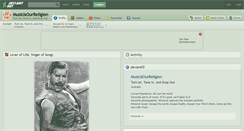 Desktop Screenshot of musicisourreligion.deviantart.com