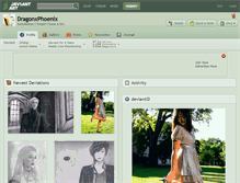 Tablet Screenshot of dragonxphoenix.deviantart.com