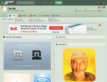 Tablet Screenshot of carudo.deviantart.com