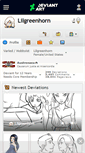 Mobile Screenshot of lilgreenhorn.deviantart.com