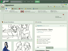 Tablet Screenshot of lilgreenhorn.deviantart.com