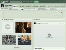Tablet Screenshot of beachlegs.deviantart.com