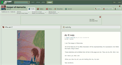 Desktop Screenshot of keeper-of-memories.deviantart.com