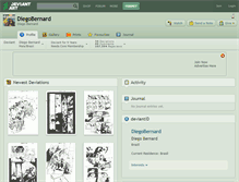 Tablet Screenshot of diegobernard.deviantart.com