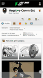 Mobile Screenshot of negative-crown-ent.deviantart.com