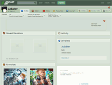 Tablet Screenshot of acbaker.deviantart.com