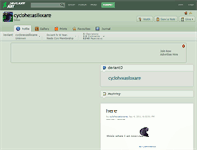 Tablet Screenshot of cyclohexasiloxane.deviantart.com