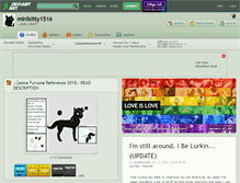 Tablet Screenshot of minikitty1516.deviantart.com