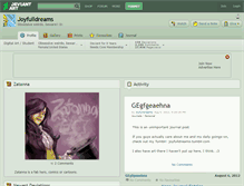 Tablet Screenshot of joyfulldreams.deviantart.com