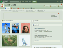 Tablet Screenshot of daretodream252.deviantart.com