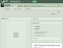 Tablet Screenshot of crossings.deviantart.com