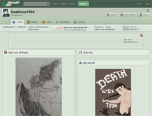 Tablet Screenshot of deathgod1994.deviantart.com