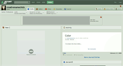 Desktop Screenshot of creativenamechick.deviantart.com