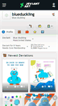 Mobile Screenshot of blueduckling.deviantart.com