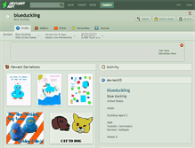 Tablet Screenshot of blueduckling.deviantart.com