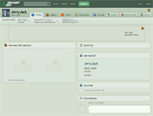 Tablet Screenshot of jerryjack.deviantart.com