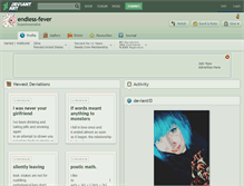 Tablet Screenshot of endless-fever.deviantart.com