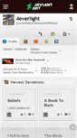 Mobile Screenshot of 4everlight.deviantart.com