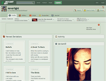 Tablet Screenshot of 4everlight.deviantart.com
